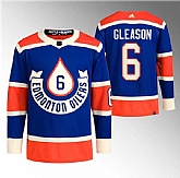 Men's Edmonton Oilers #6 Ben Gleason 2023 Royal Heritage Classic Primegreen Stitched Jersey Dzhi,baseball caps,new era cap wholesale,wholesale hats